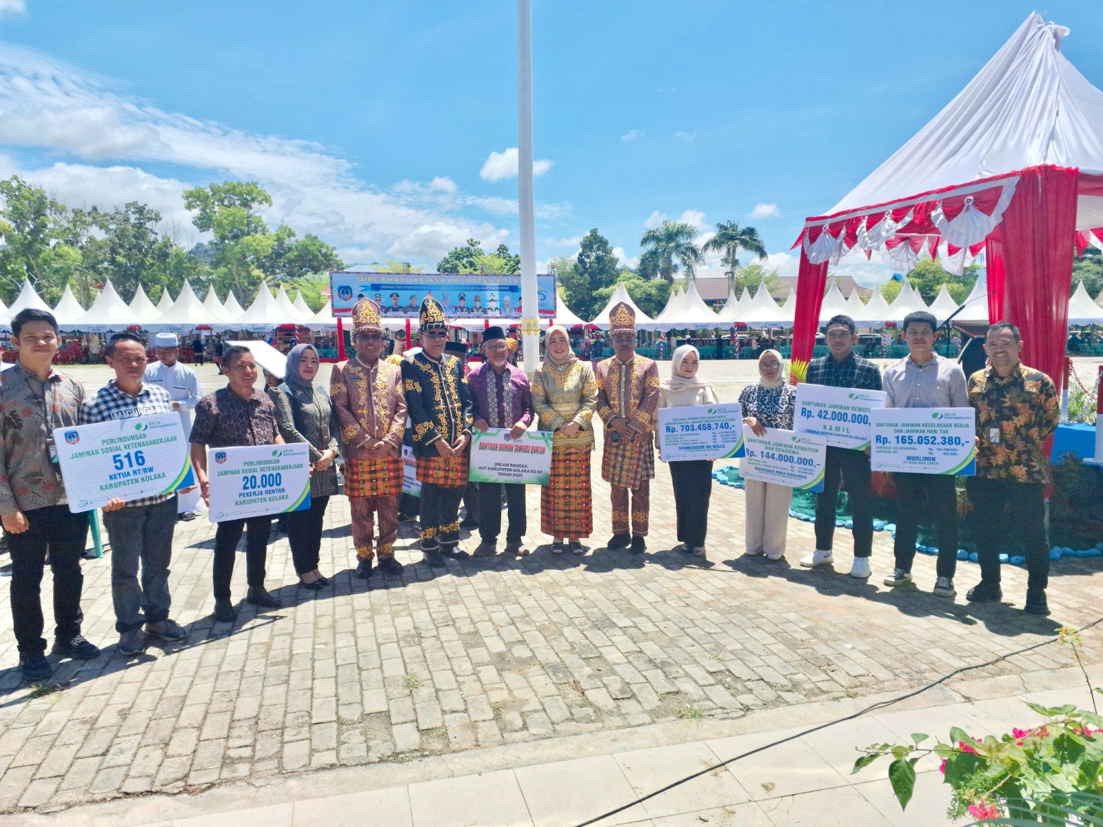 BPJAMSOSTEK Kolaka Bayarkan Santunan JKK dan JK kepada 20 Ribu Pekerja Rentan