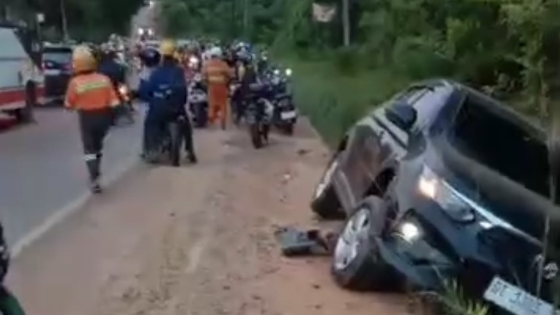 Lakalantas di Jalan Poros Kolaka – Bombana, Pengendara Motor Meninggal Dunia Usai Tabrak Mobil
